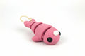Cute Pink Narwhale Keychain – Adorable Articulated Ocean Buddy