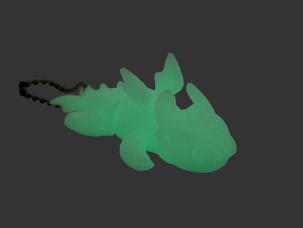Glow-in-the-Dark Dragon Keychain – Light Up Your Adventure